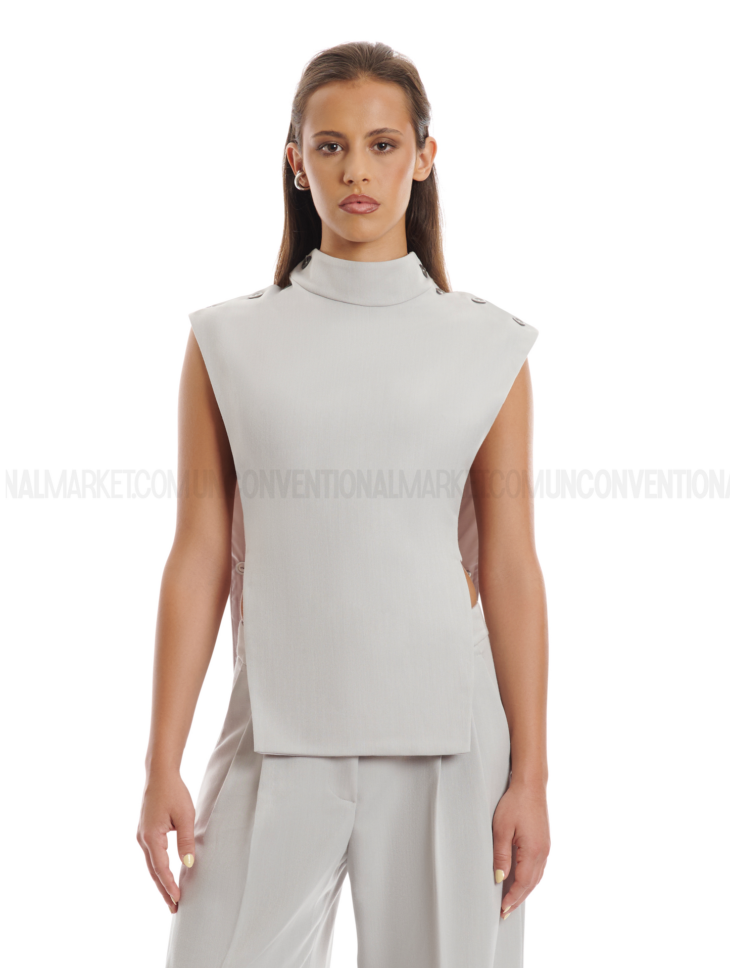 AYME MILANO - ARYA Top Grey