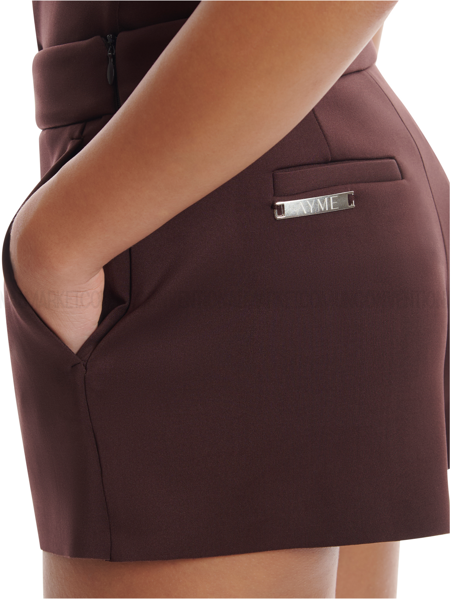 AYME MILANO - AVY Shorts Bordeaux