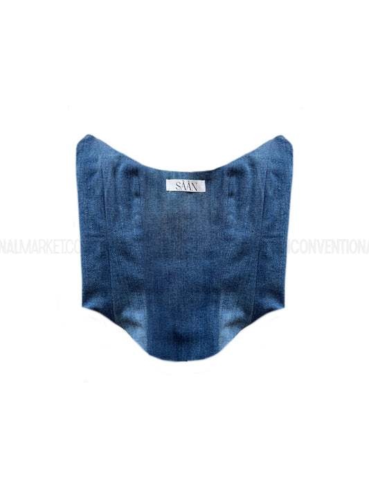 SAAN - Corsetto Ginevra in Denim