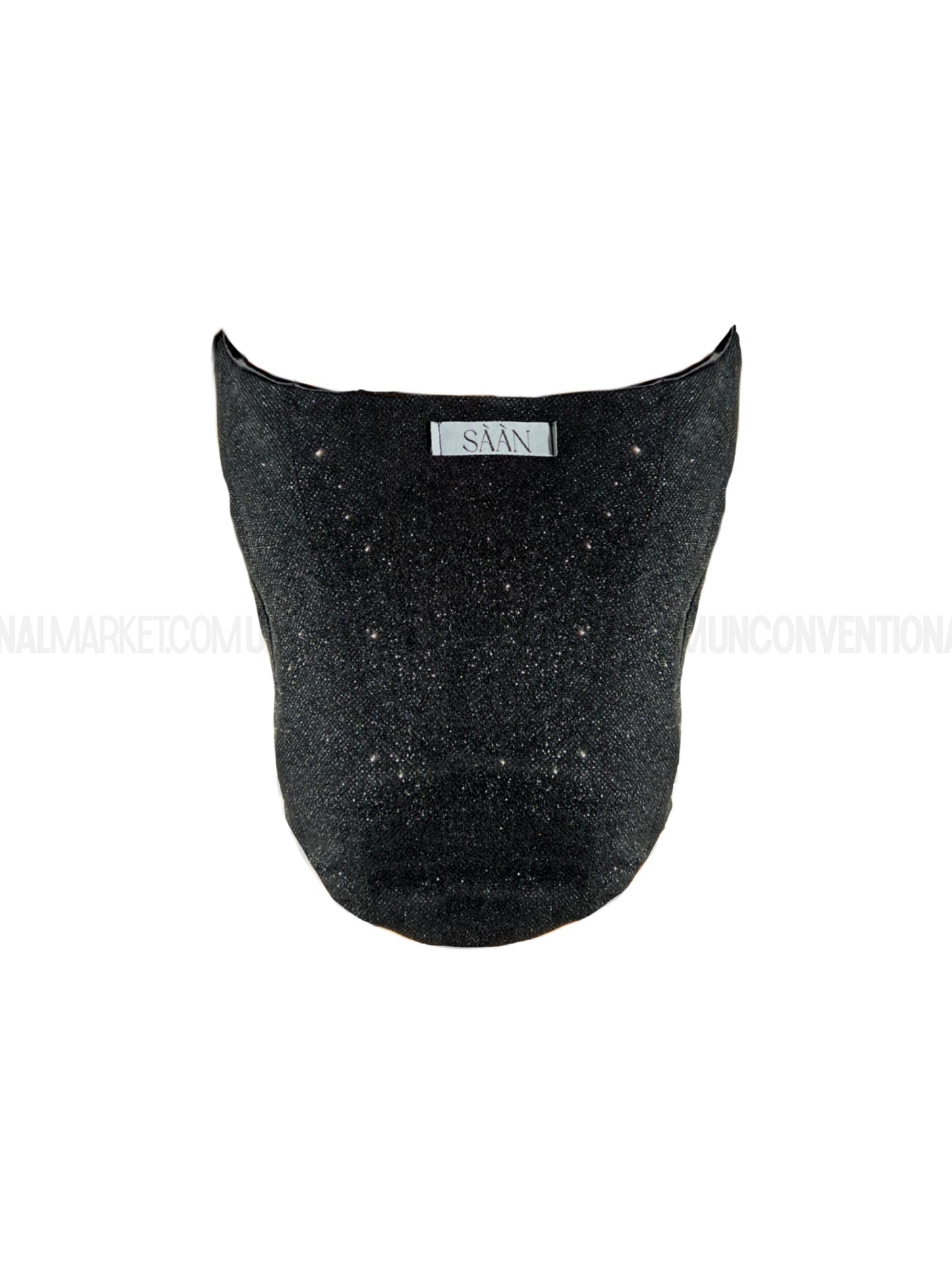 SAAN - Corsetto Shine Nero