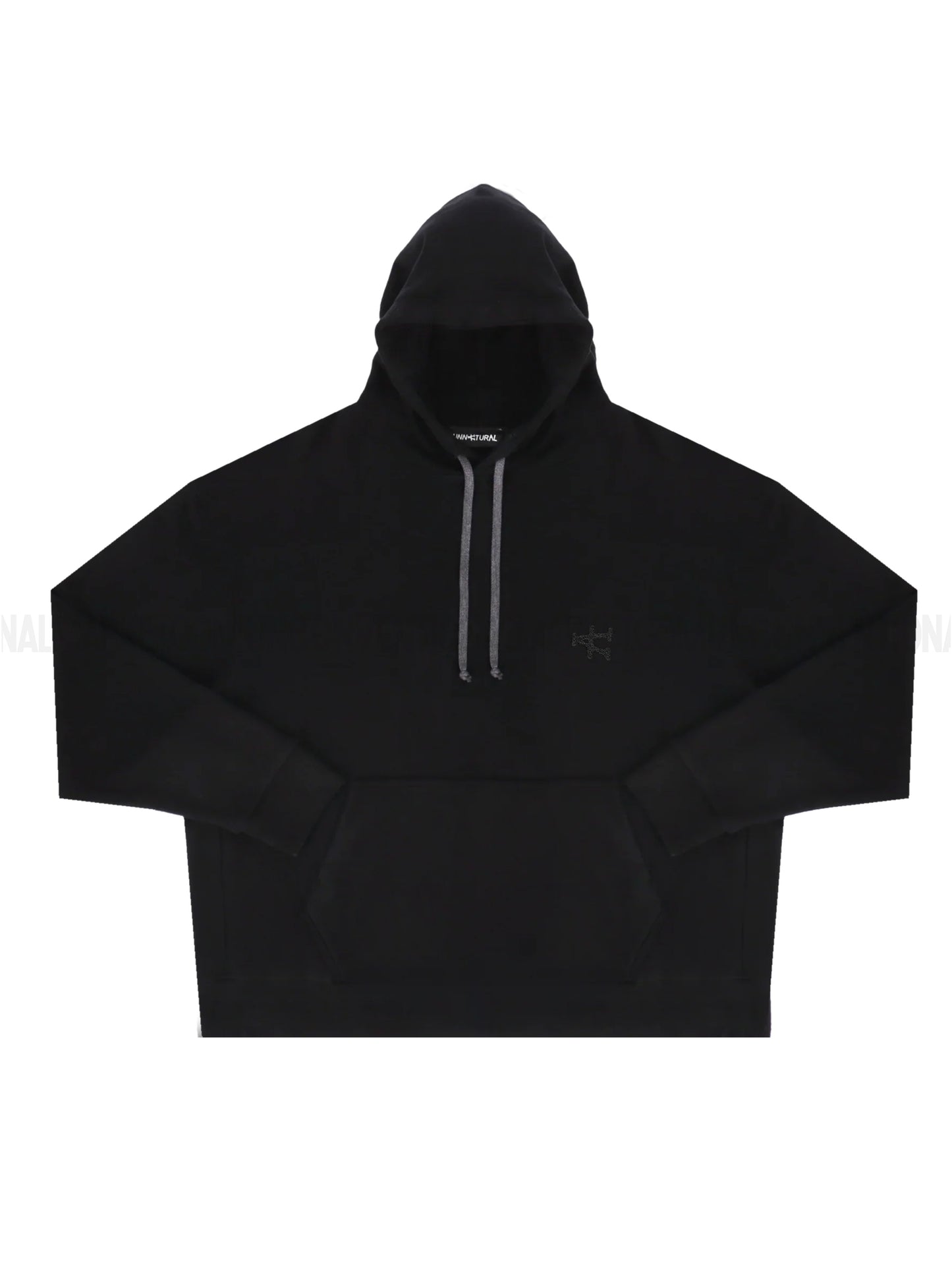 UNNATURAL Destructured Hoodie Black