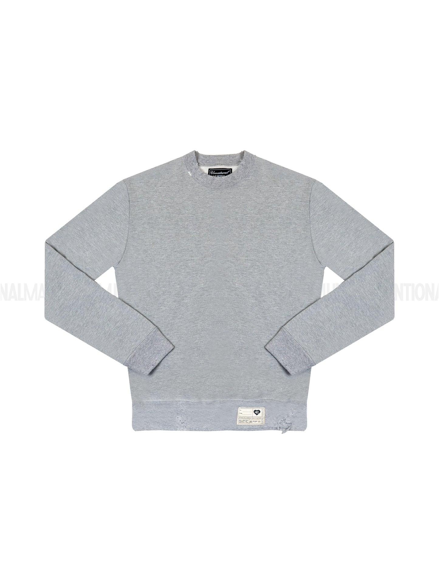 UNNATURAL GHOST WORN CREWNECK