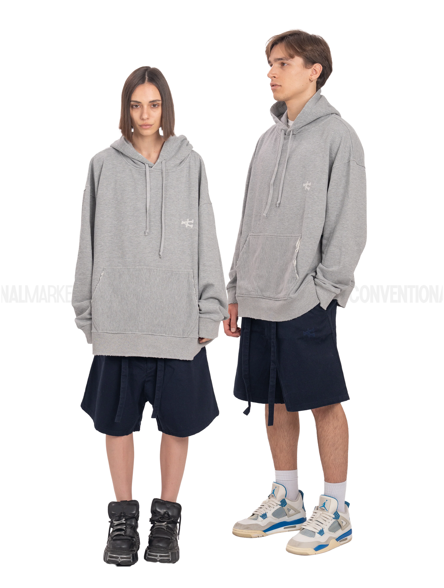 UNNATURAL GHOST WORN HOODIE