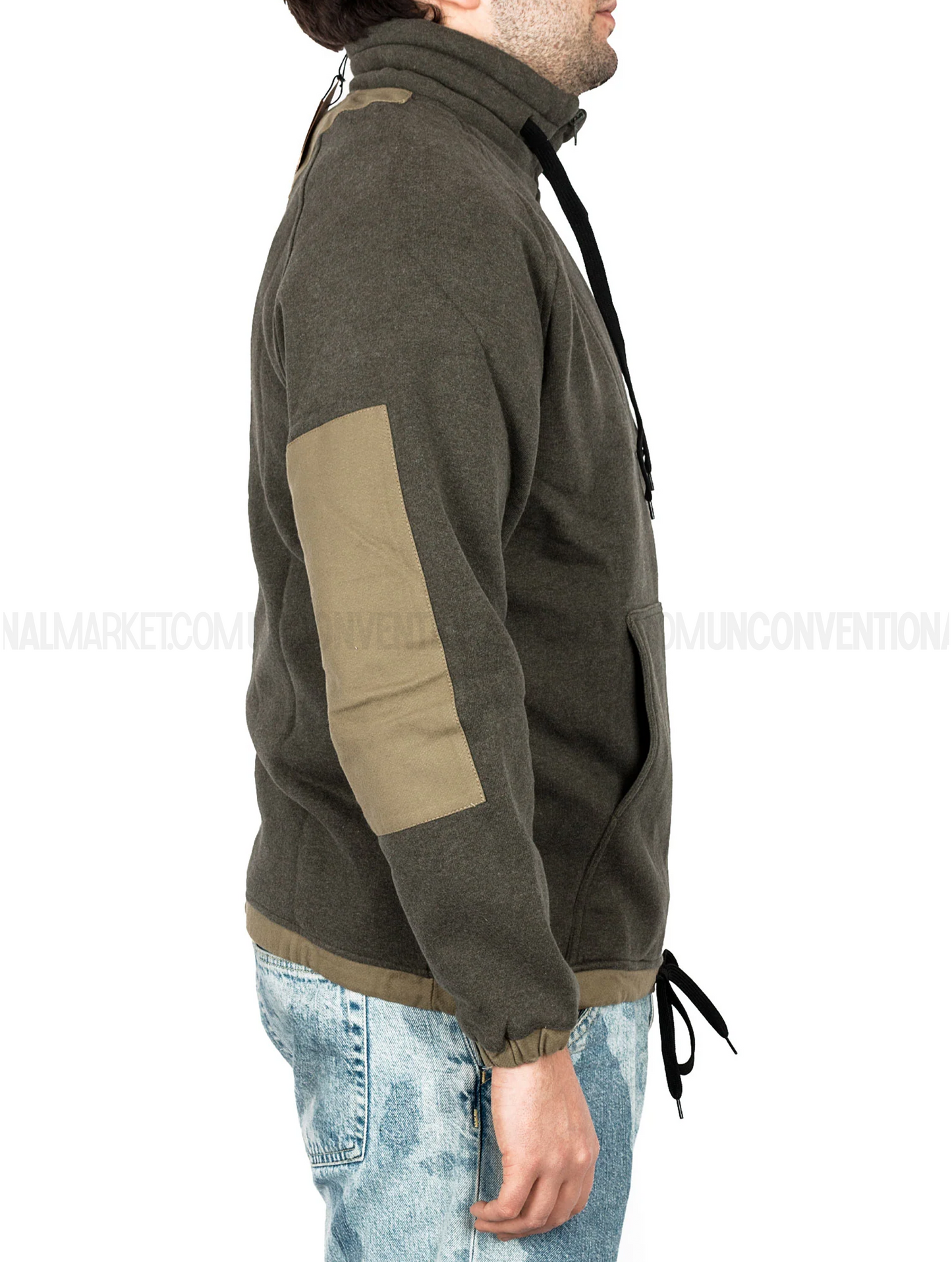 UNNATURAL PAMPLONA HALFZIP HOODIE