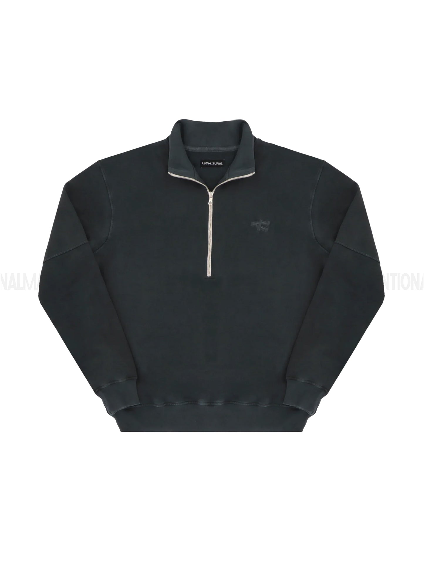 UNNATURAL Stone Washed Half Zip Sweatshirt