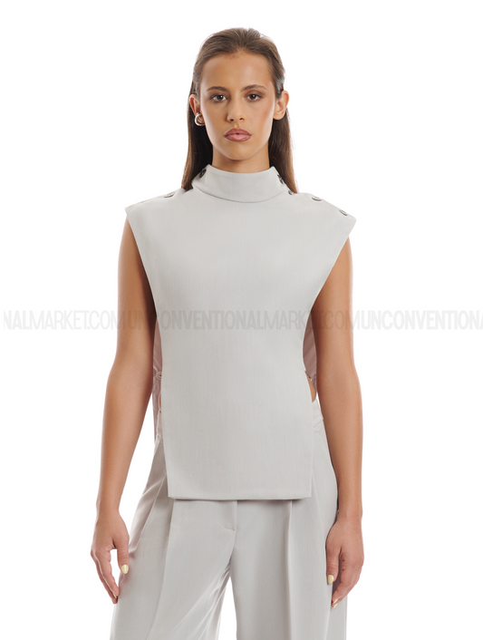 AYME MILANO - ARYA Top Grey