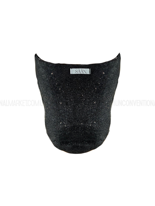 SAAN - Corsetto Shine Nero