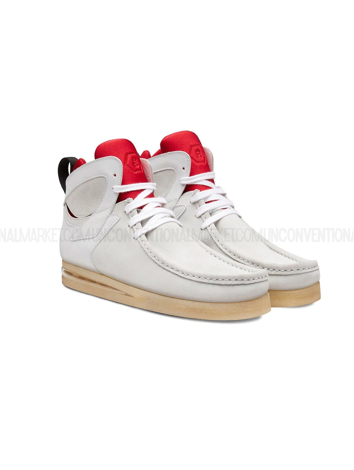 UNNATURAL J WALLABEE OFFWHITE-RED