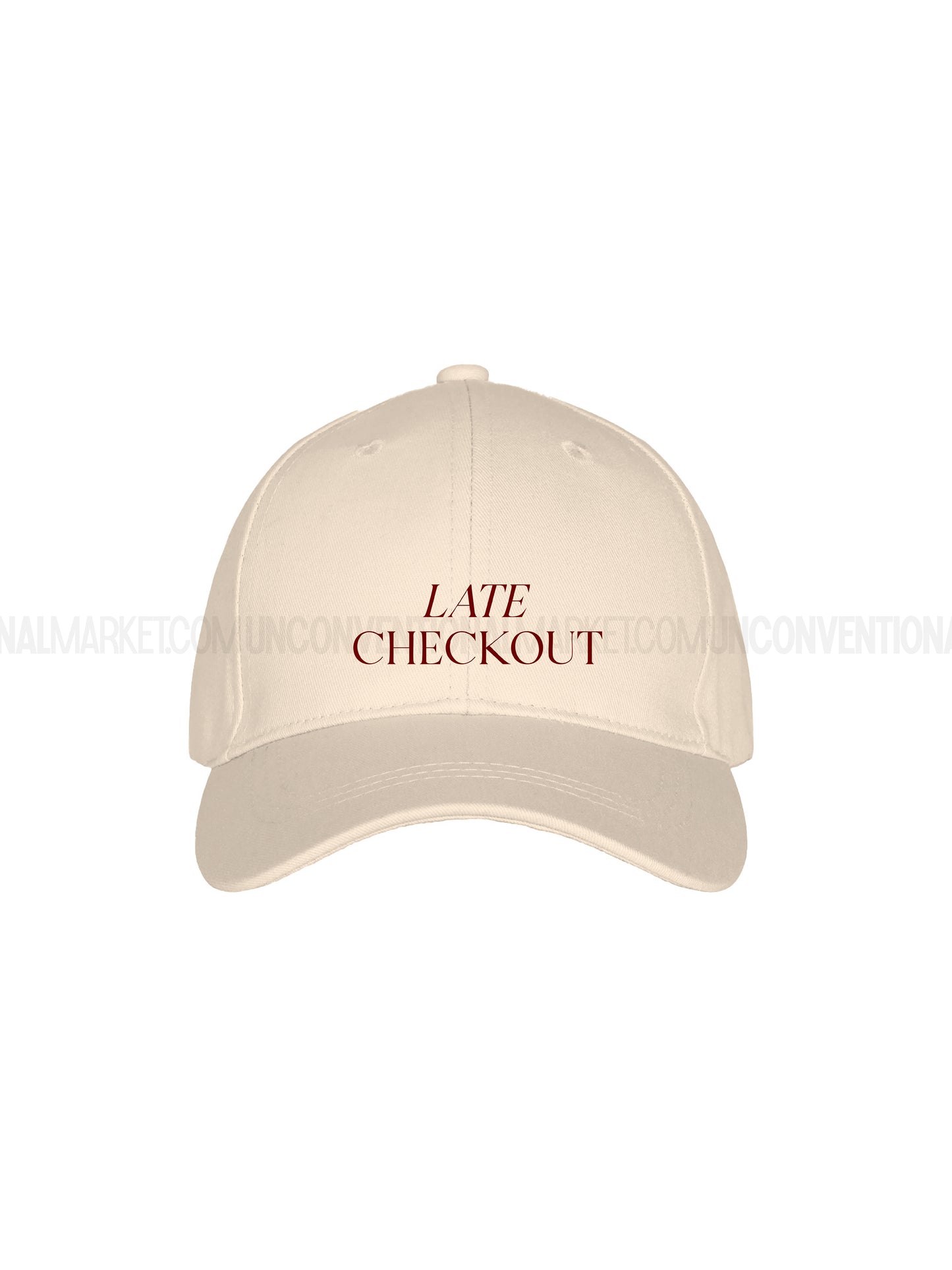 FLOWZY CAP - Late CheckOut Panna-Bordeaux