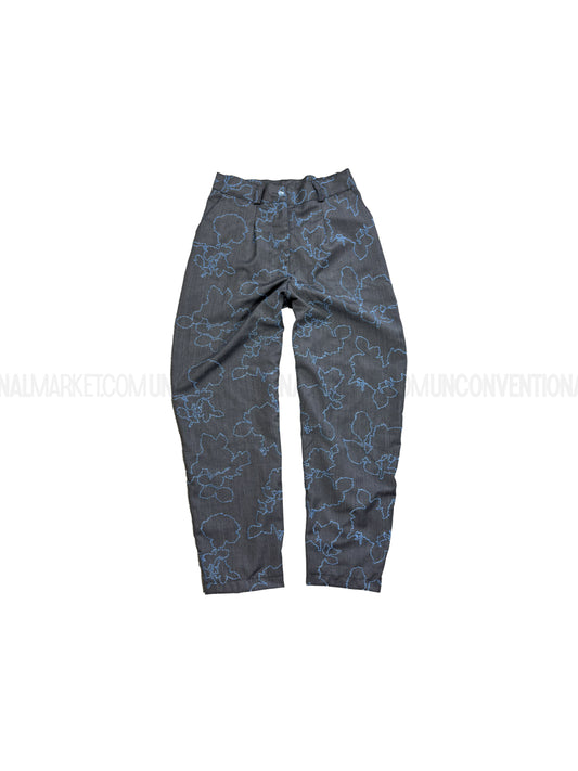 ALESSIO GIFFI - Pleated wide trousers - Grey