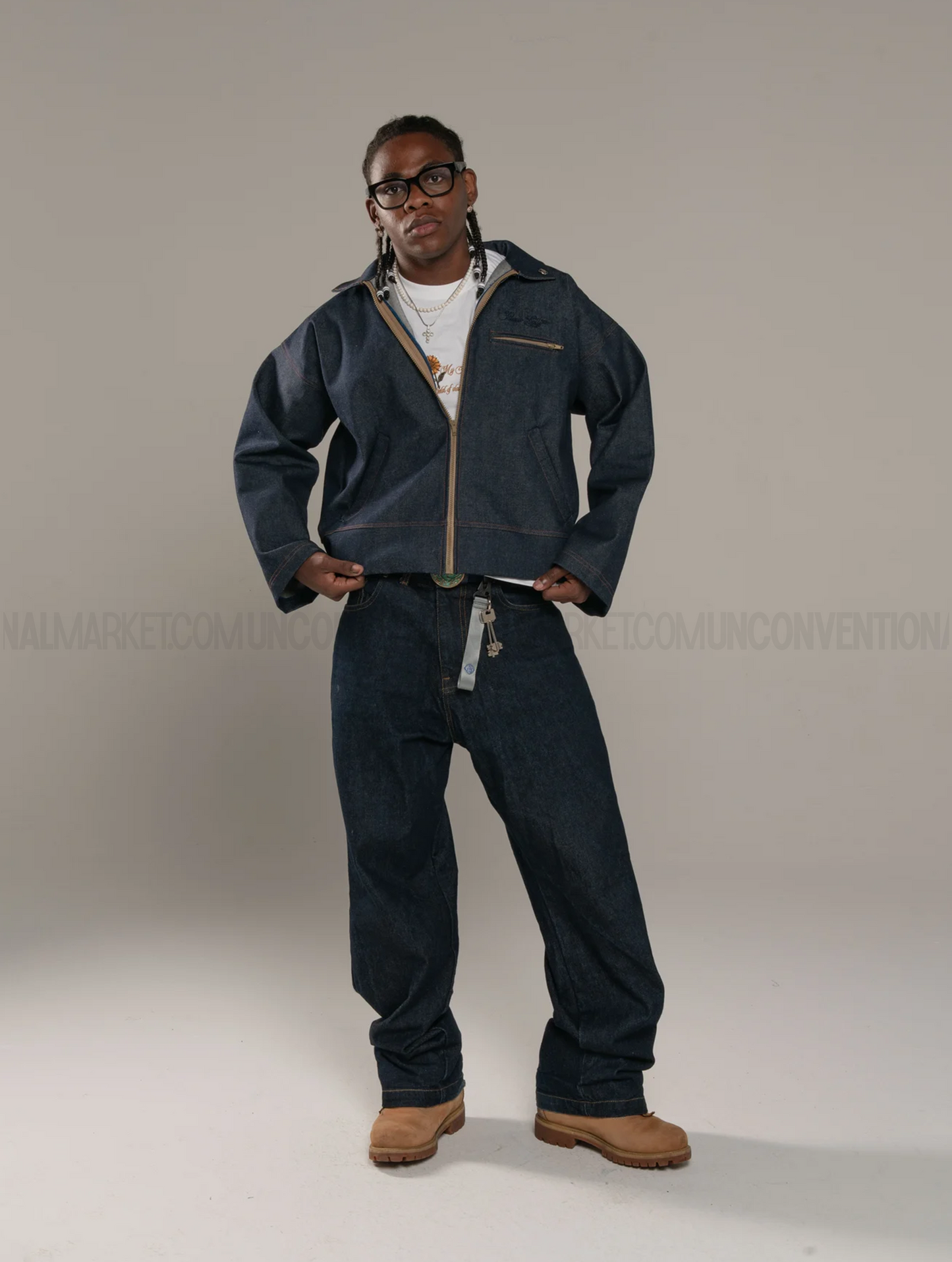 ALESSIO GIFFI - Raw denim Work Jacket