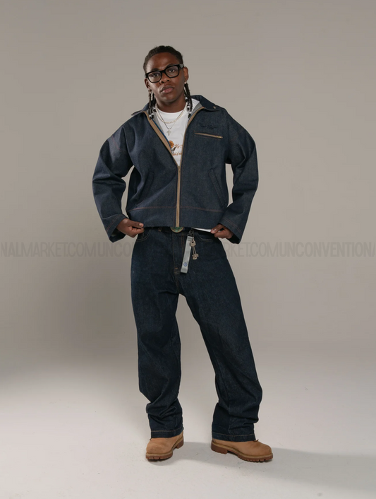 ALESSIO GIFFI - Raw denim Work Jacket