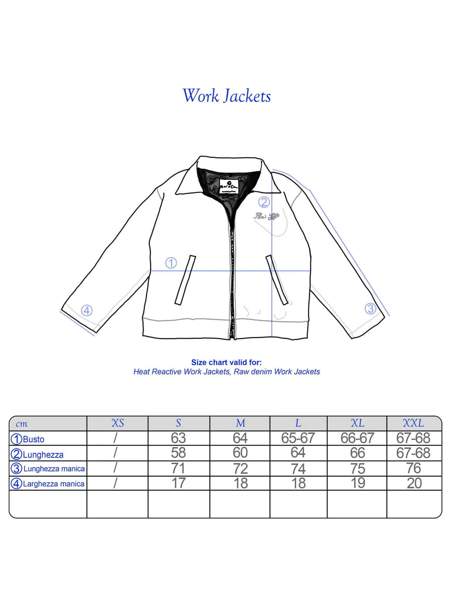 ALESSIO GIFFI - Raw denim Work Jacket