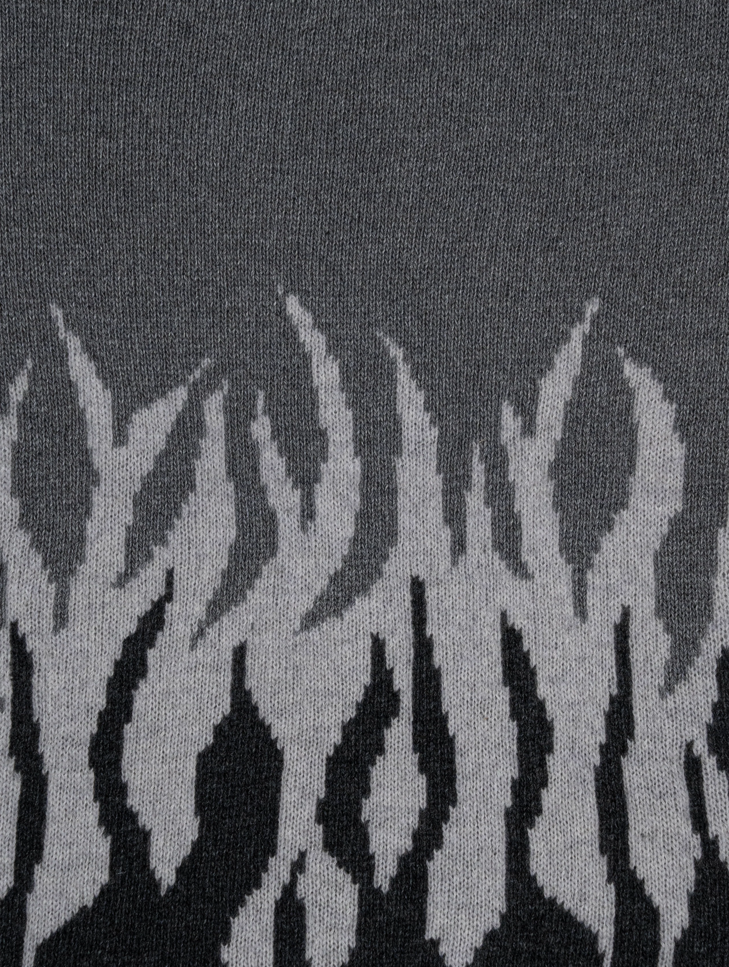 UNNATURAL Sweater Jacquard Flame Knit