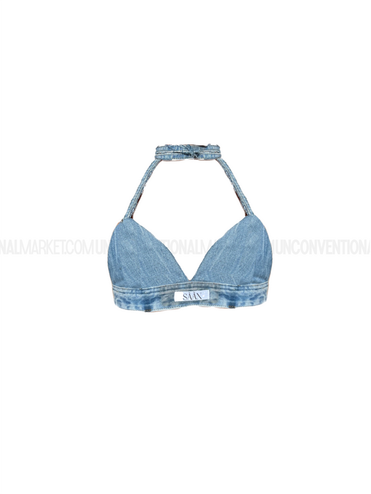 SAAN - Bralette in denim