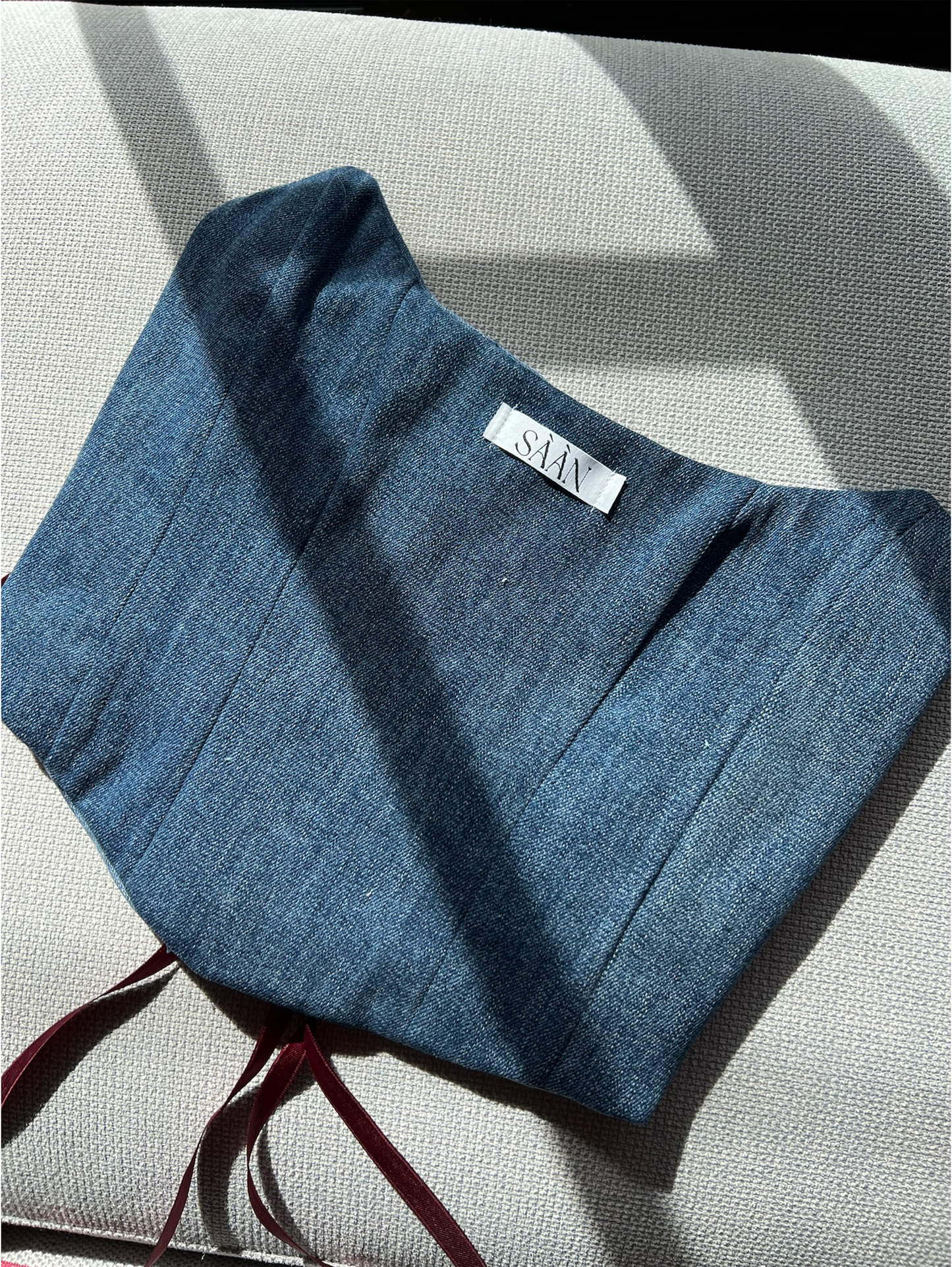 SAAN - Corsetto Ginevra in Denim